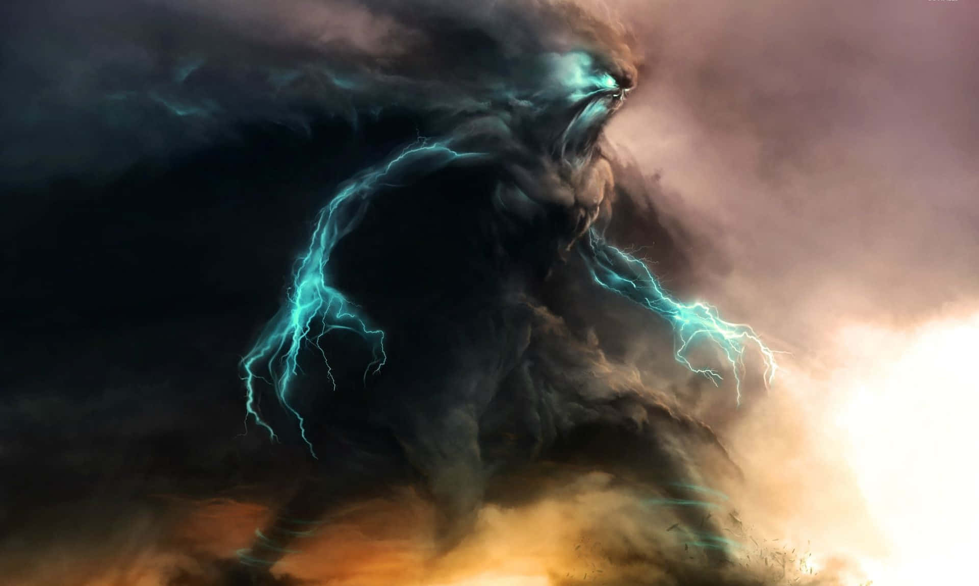 A Cool, One Of A Kind Monster Background