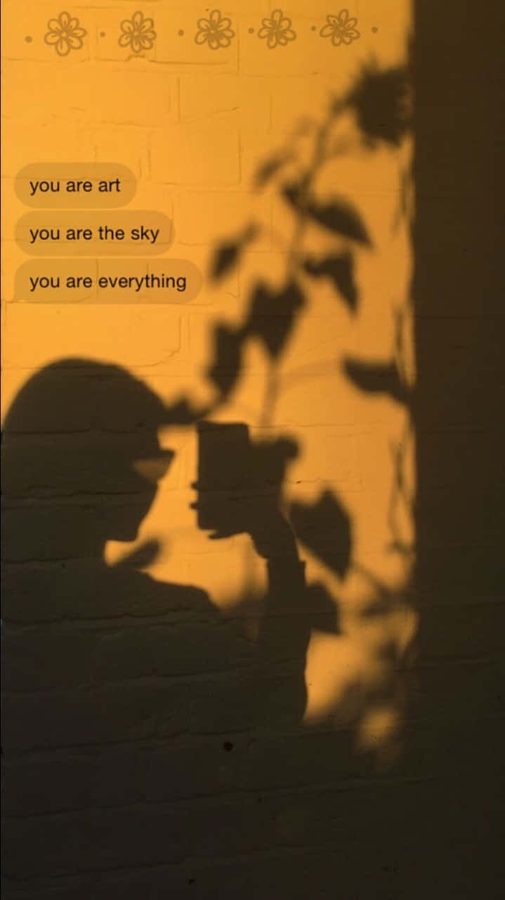 A Cool Yellow Aesthetic Photo.