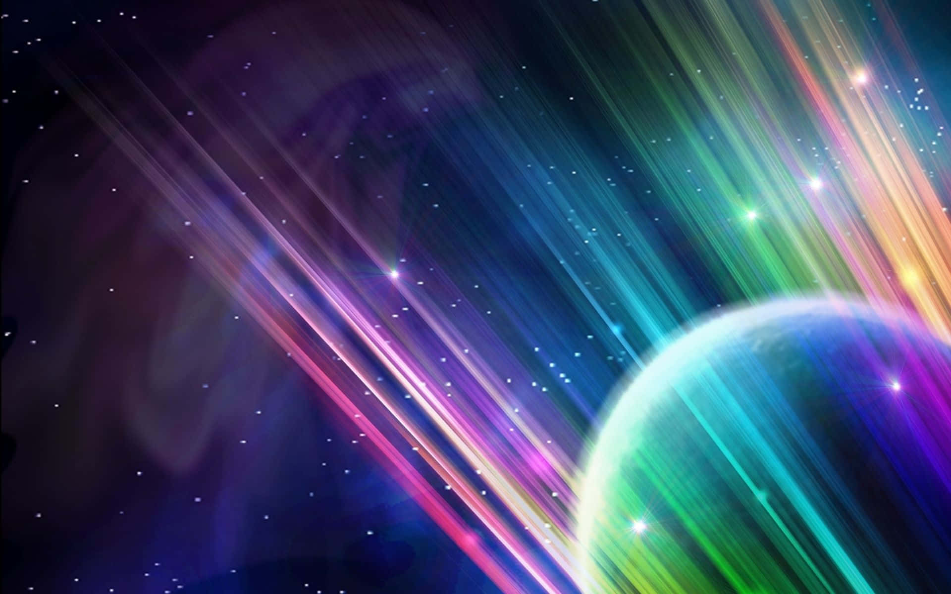 A Cosmic Explosion Of Colorful Space Background