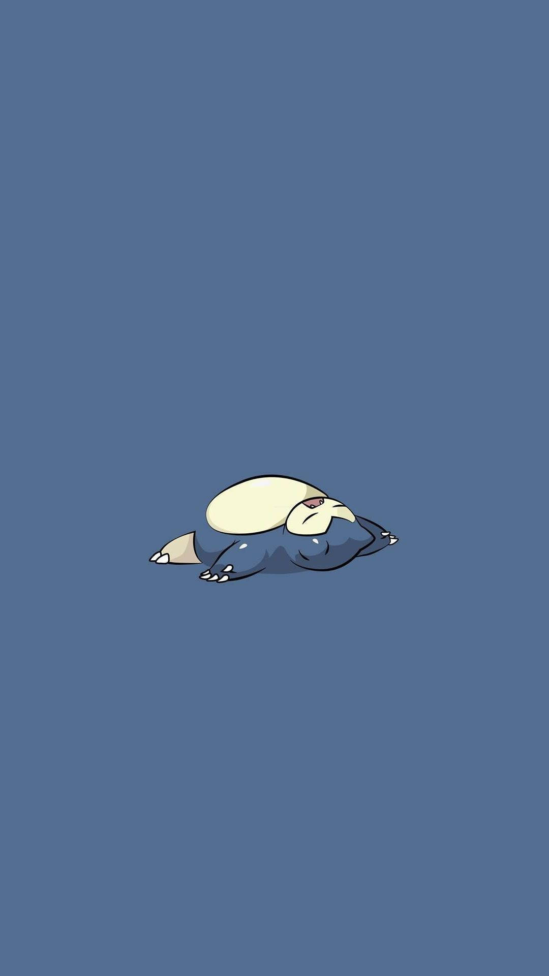 A Cozy Snorlax Taking A Nap Background