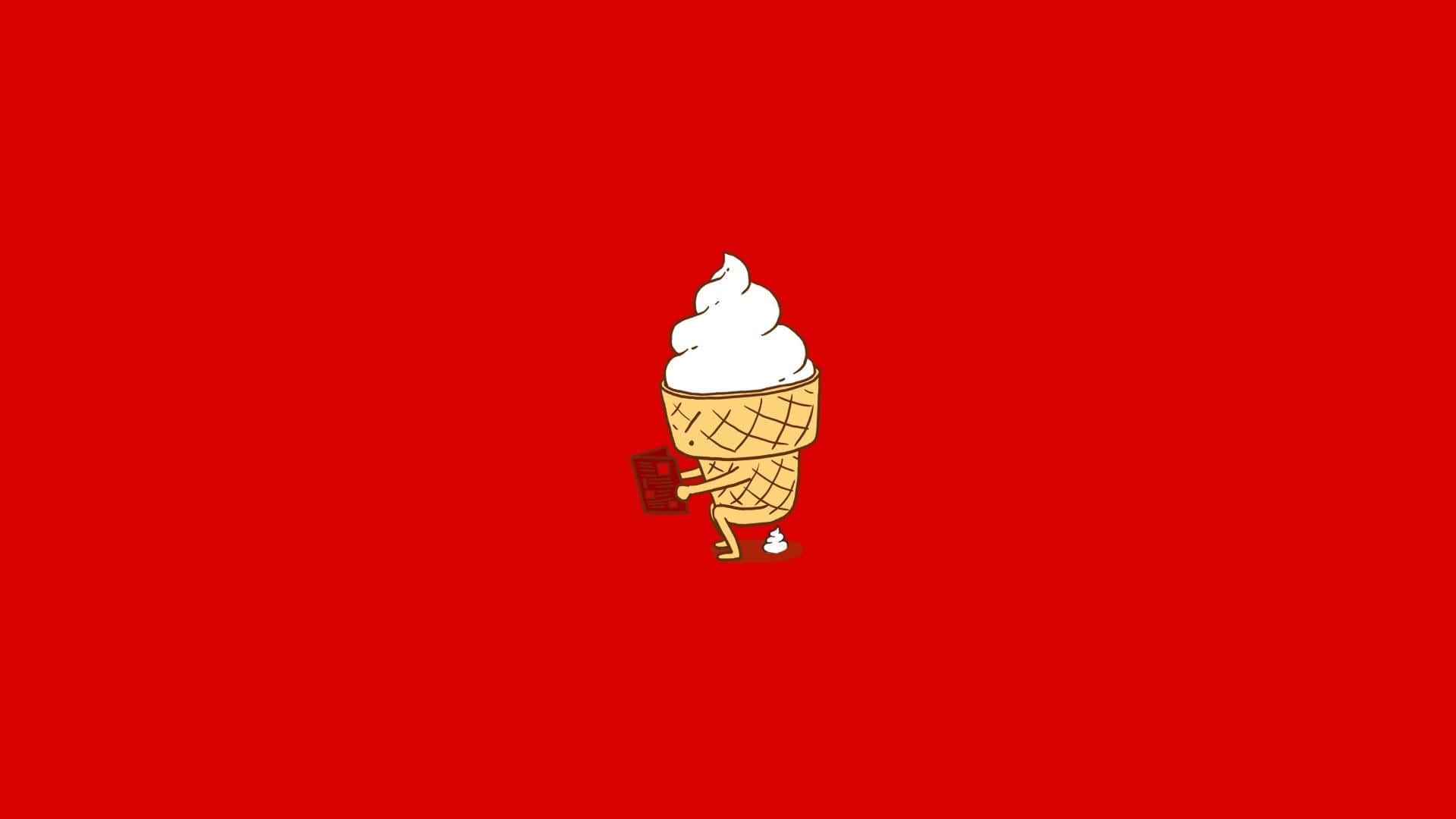 A Creative And Delicious Way To Enjoy A Snack Background