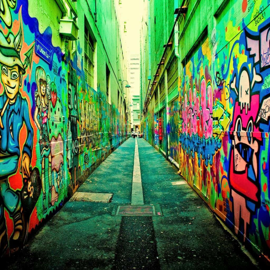 A Creative And Vibrant Example Of Dope Graffiti Background