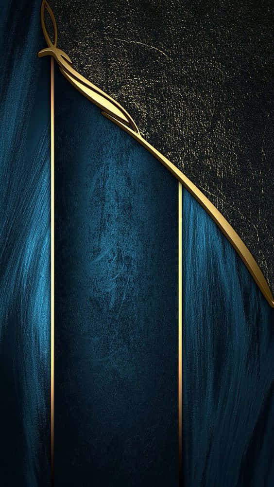 A Creative Combination Of Elegant Black & Gold Background