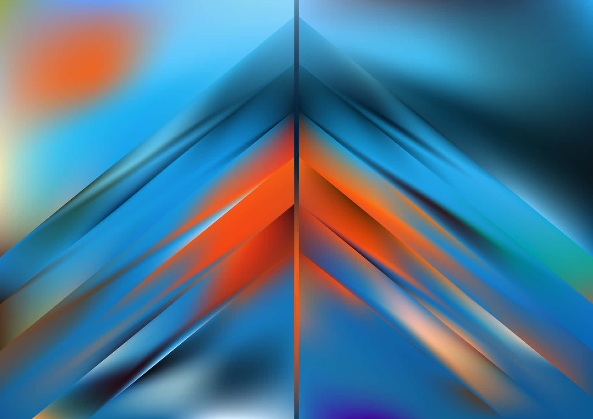 A Creative Composition Of Orange And Blue Background