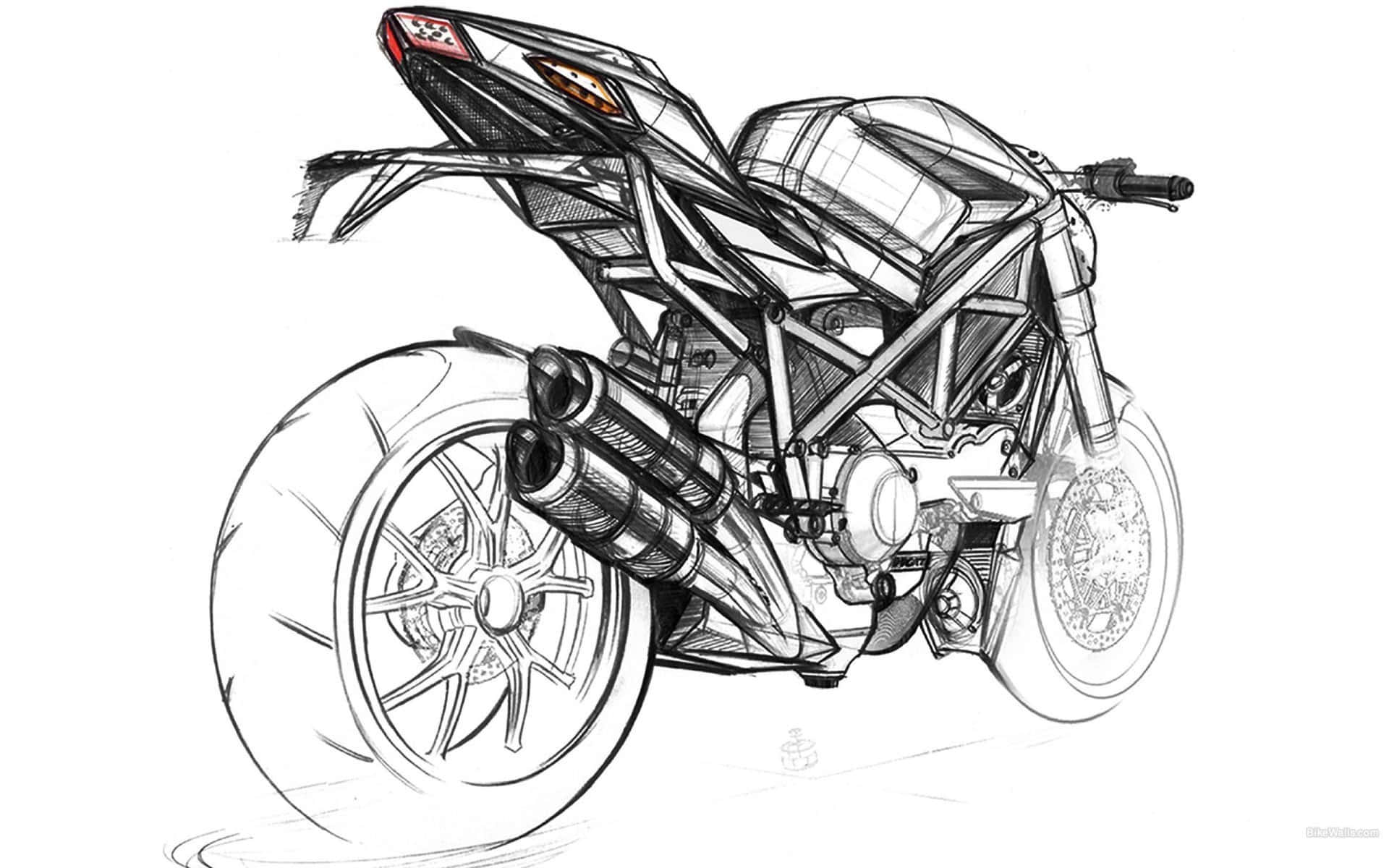 A Creative Sketch Of A Smartphone Background