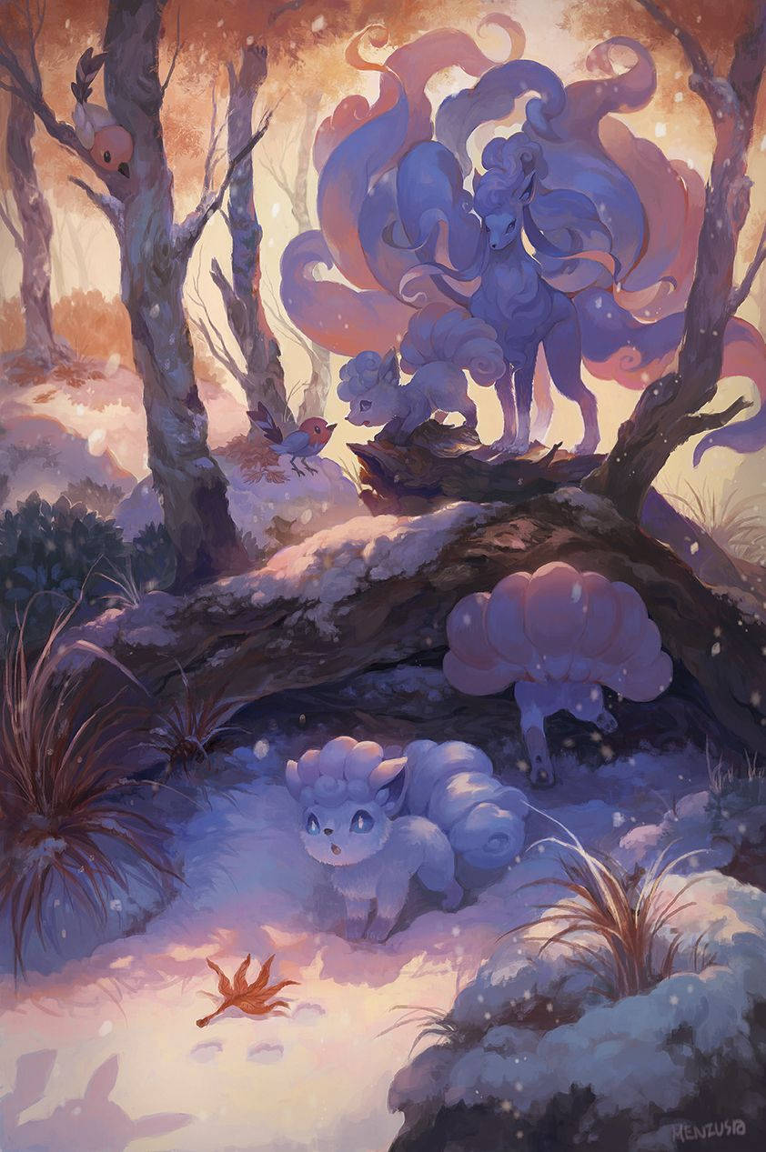 A Creative Vulpix Piece Background