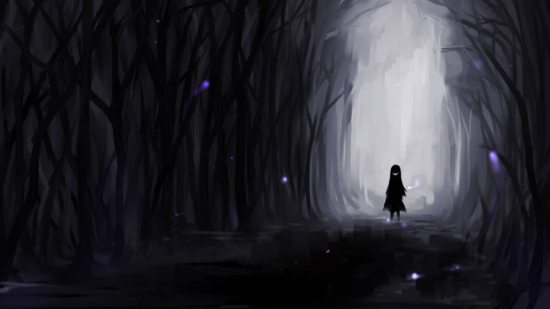 A Creepy Anime Moment Background