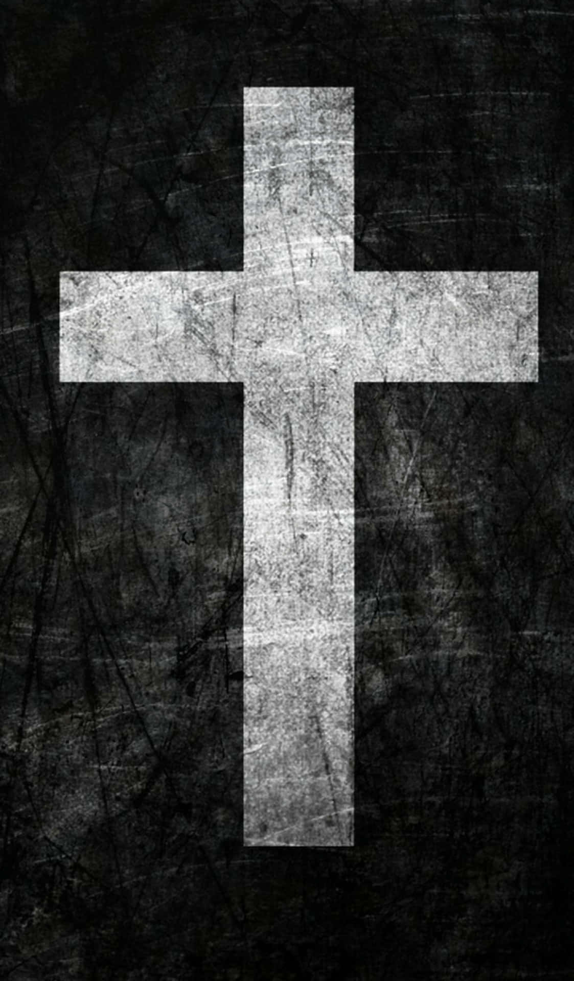 A Cross On A Black Background Background