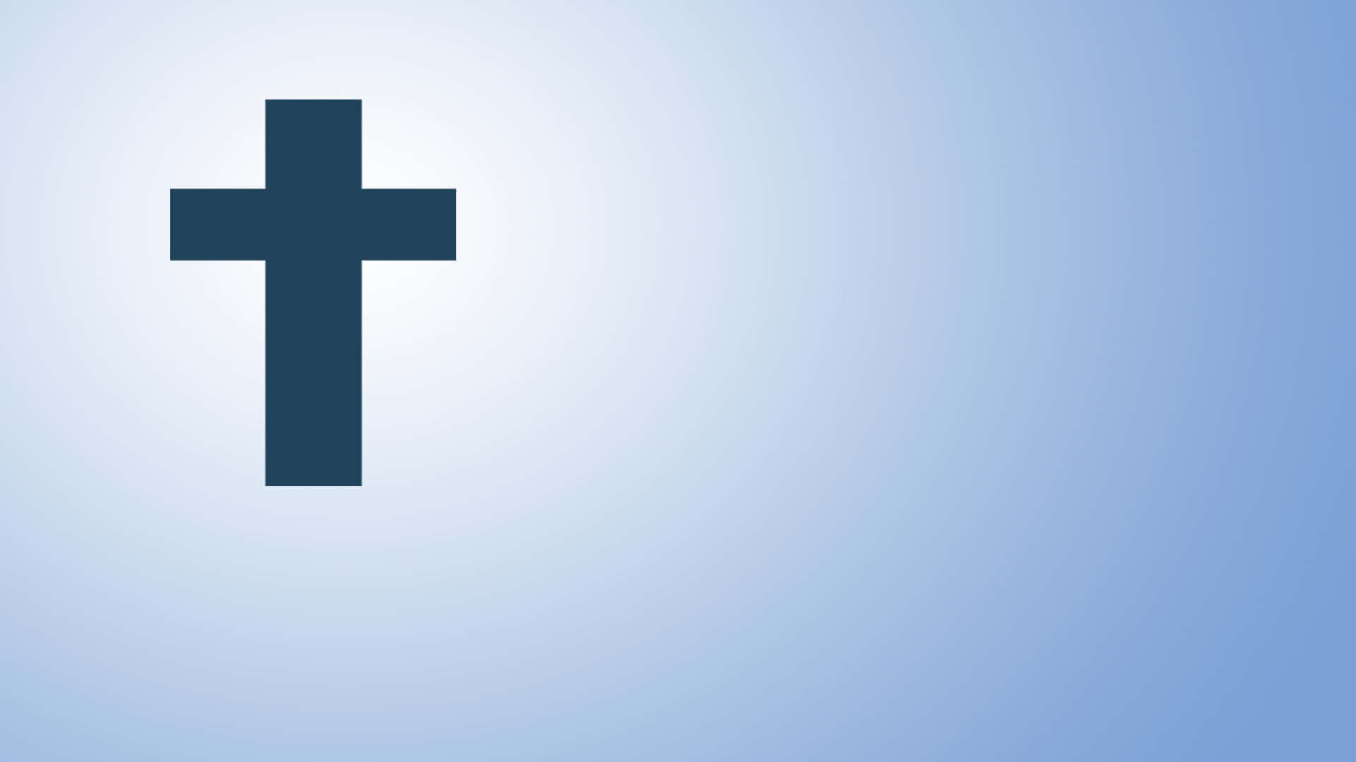 A Cross With A Blue Background Background