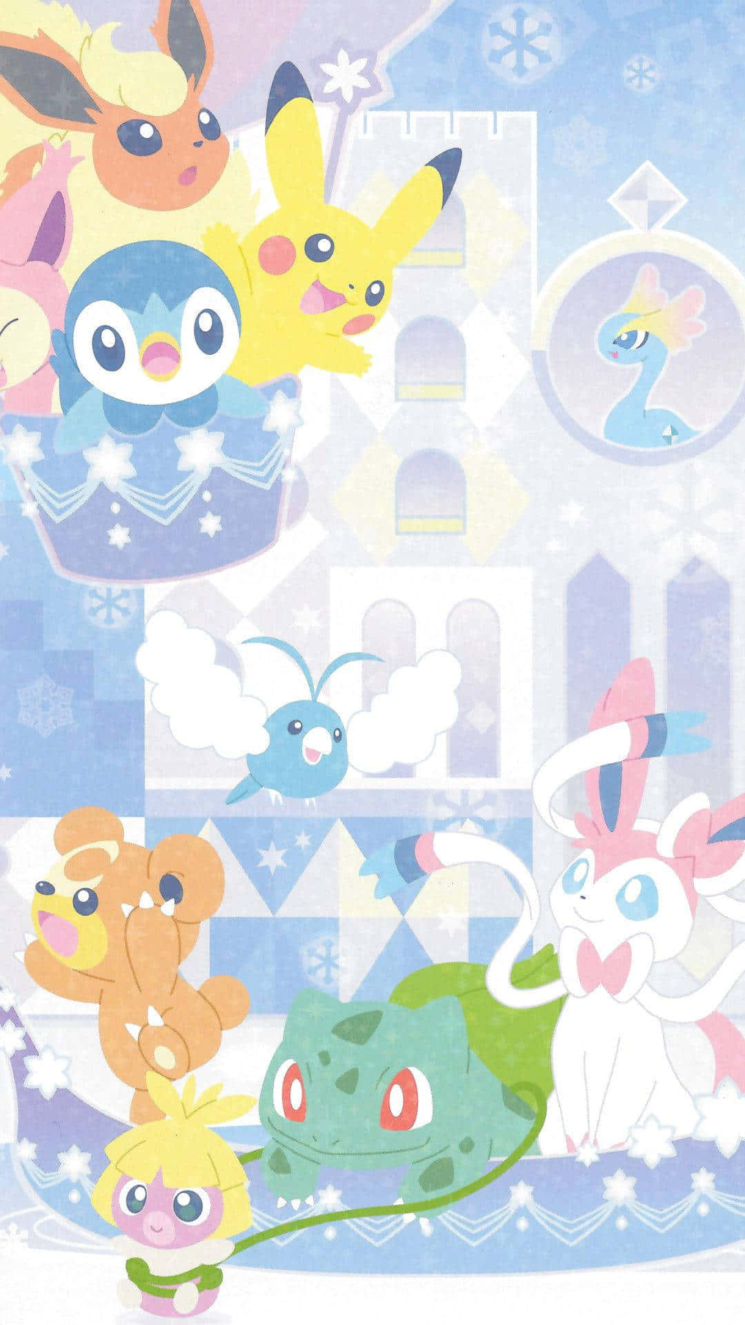 A Cuddly And Charming Cute Sylveon Background