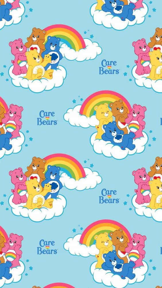 A Cute And Cuddly Care Bear In An Aesthetic Design Perfect For Spreading Love, Warmth And Positivity Background