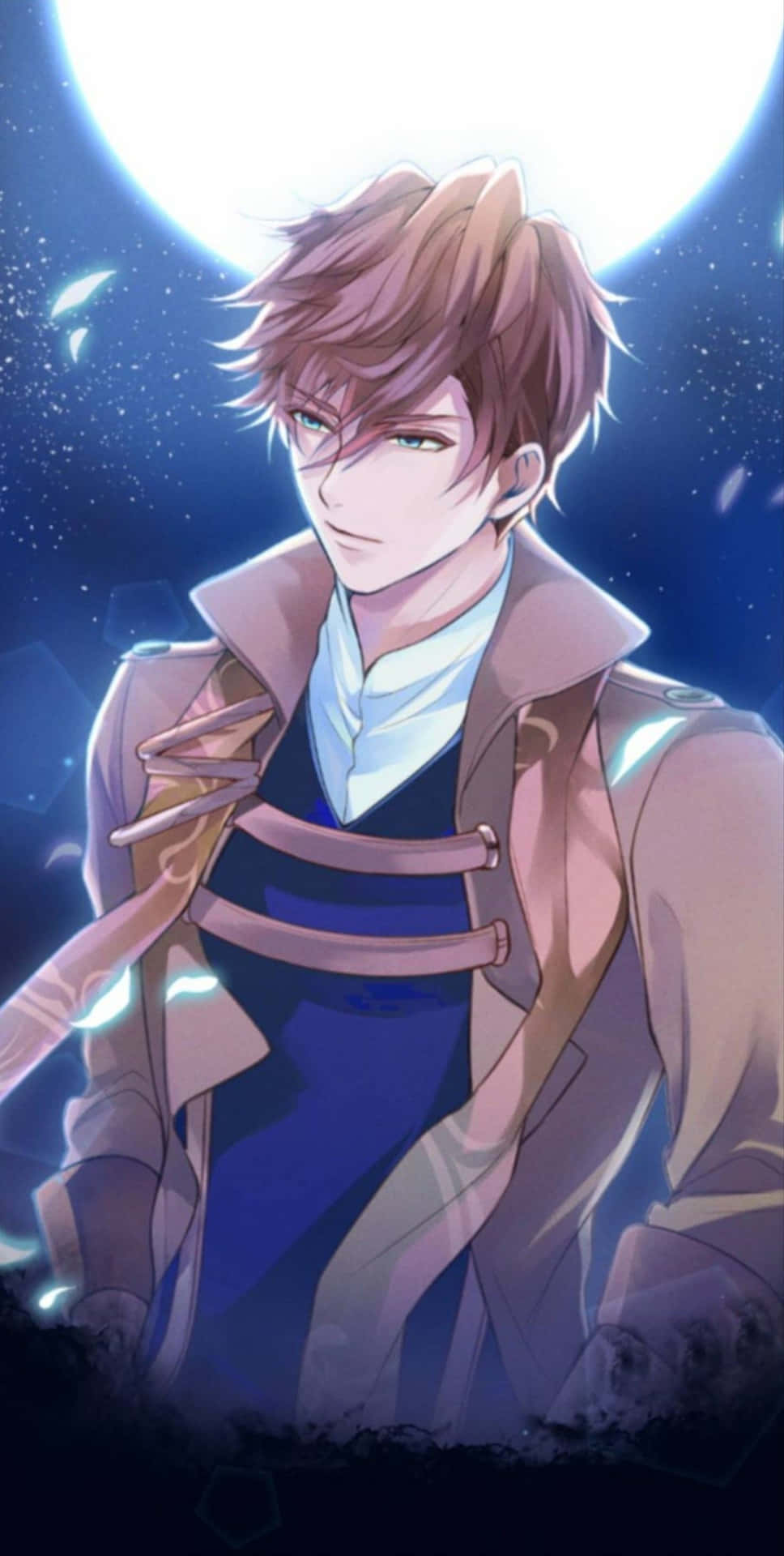 A Cute Anime Boy Taking A Stroll Background