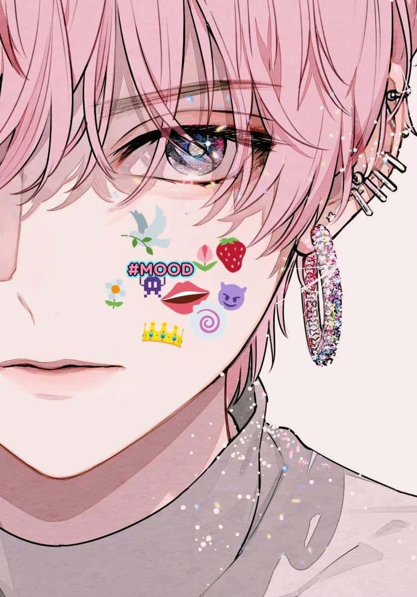 A Cute Anime Boy With A Warm Smile Background