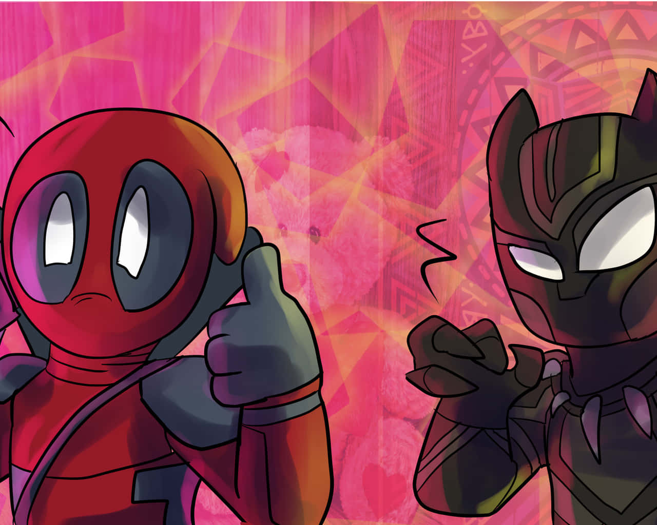 A Cute Black Panther Staring Into The Distance