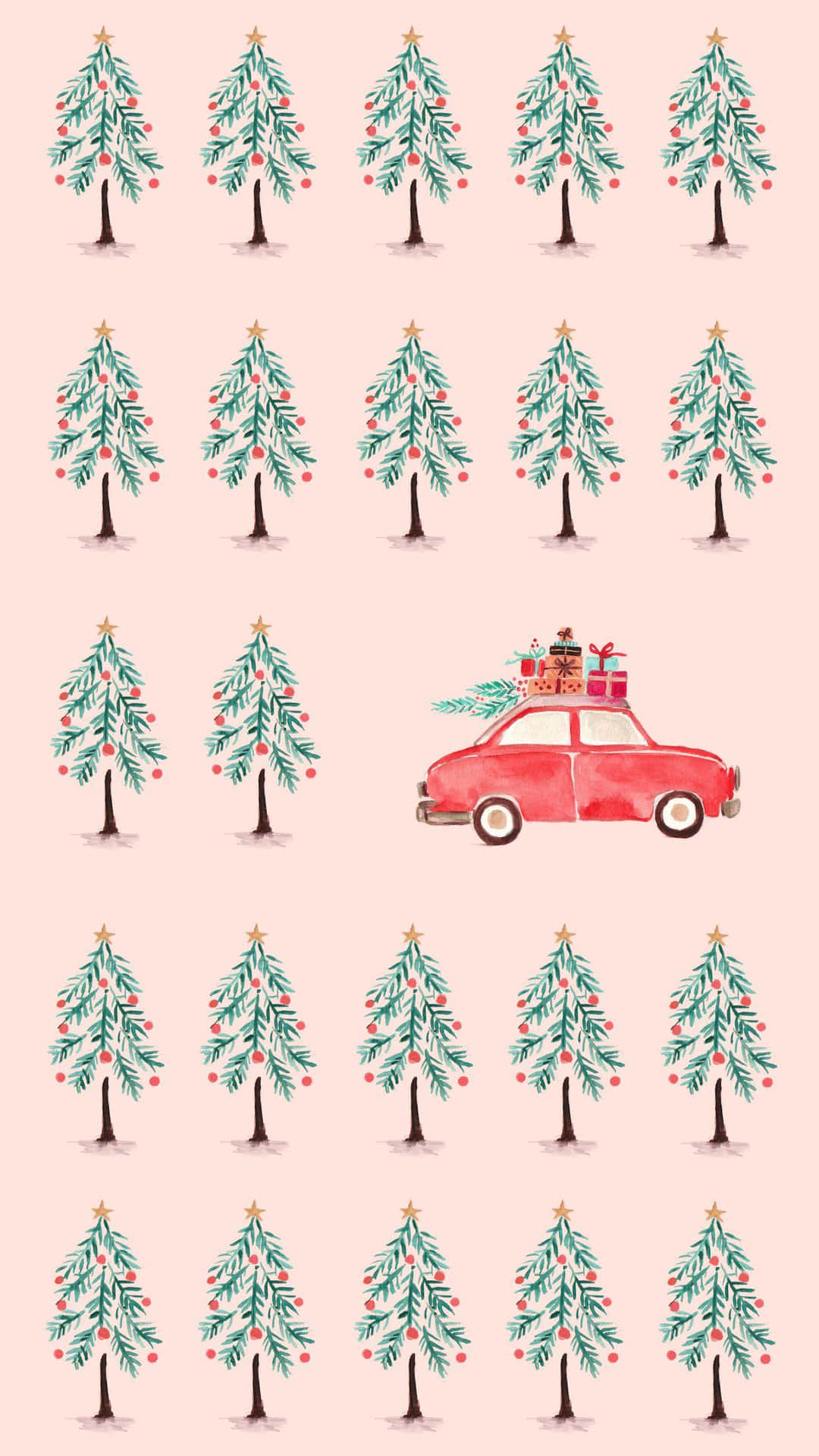 A Cute Christmas Phone For The Festive Season Background