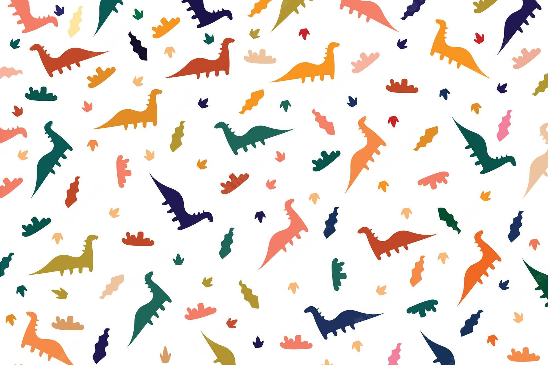 A Cute Dinosaur Pattern For All Ages Background