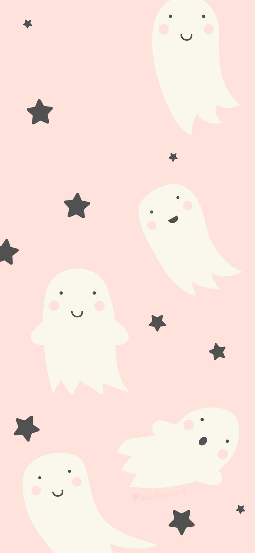 A Cute Ghostly Smiling Face Background