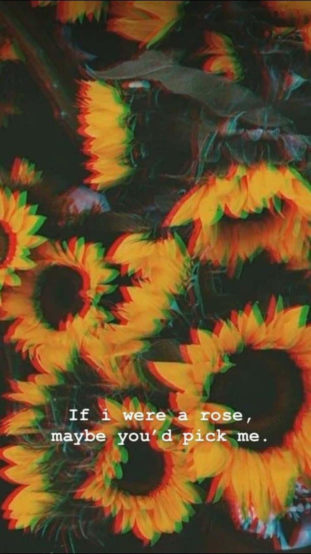 A Cute Glitch On A Colorful Background Background