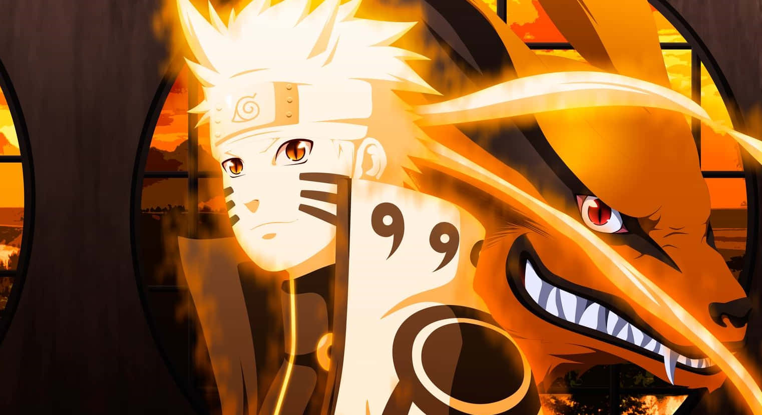 A Cute Kurama Drawing Will Bring A Smile To Your Face. Background