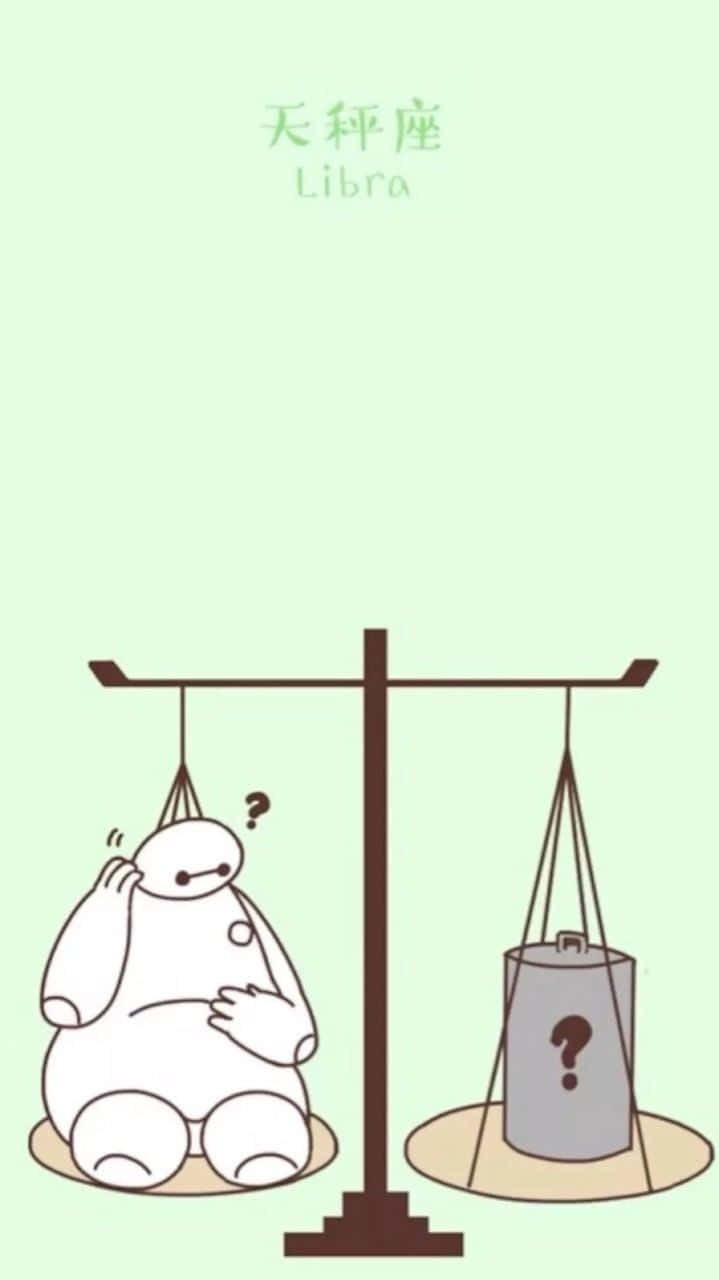 A Cute Libra Representing The Scale Of Justice Background