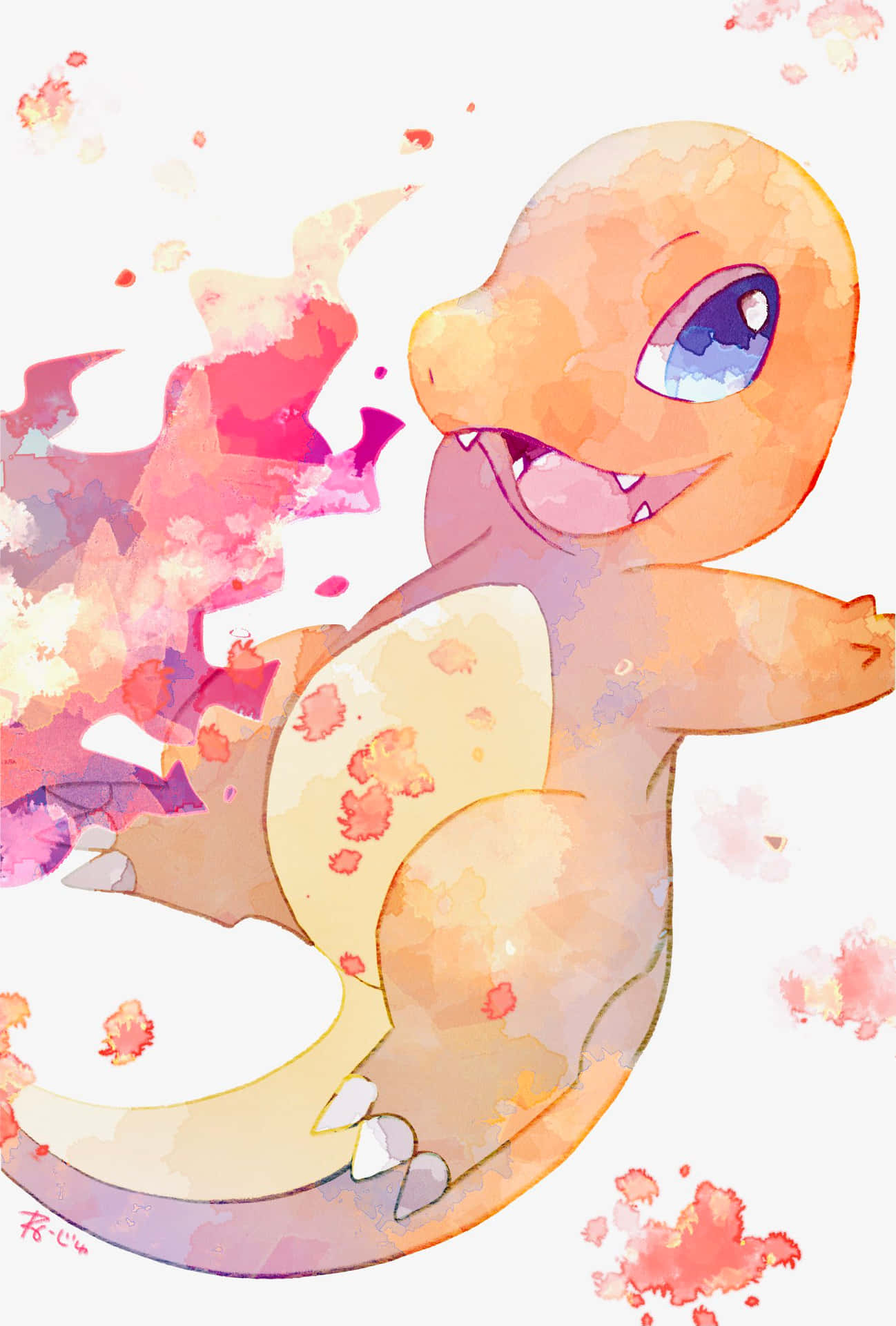 A Cute Little Pokemon With A Flower On Its Head Background