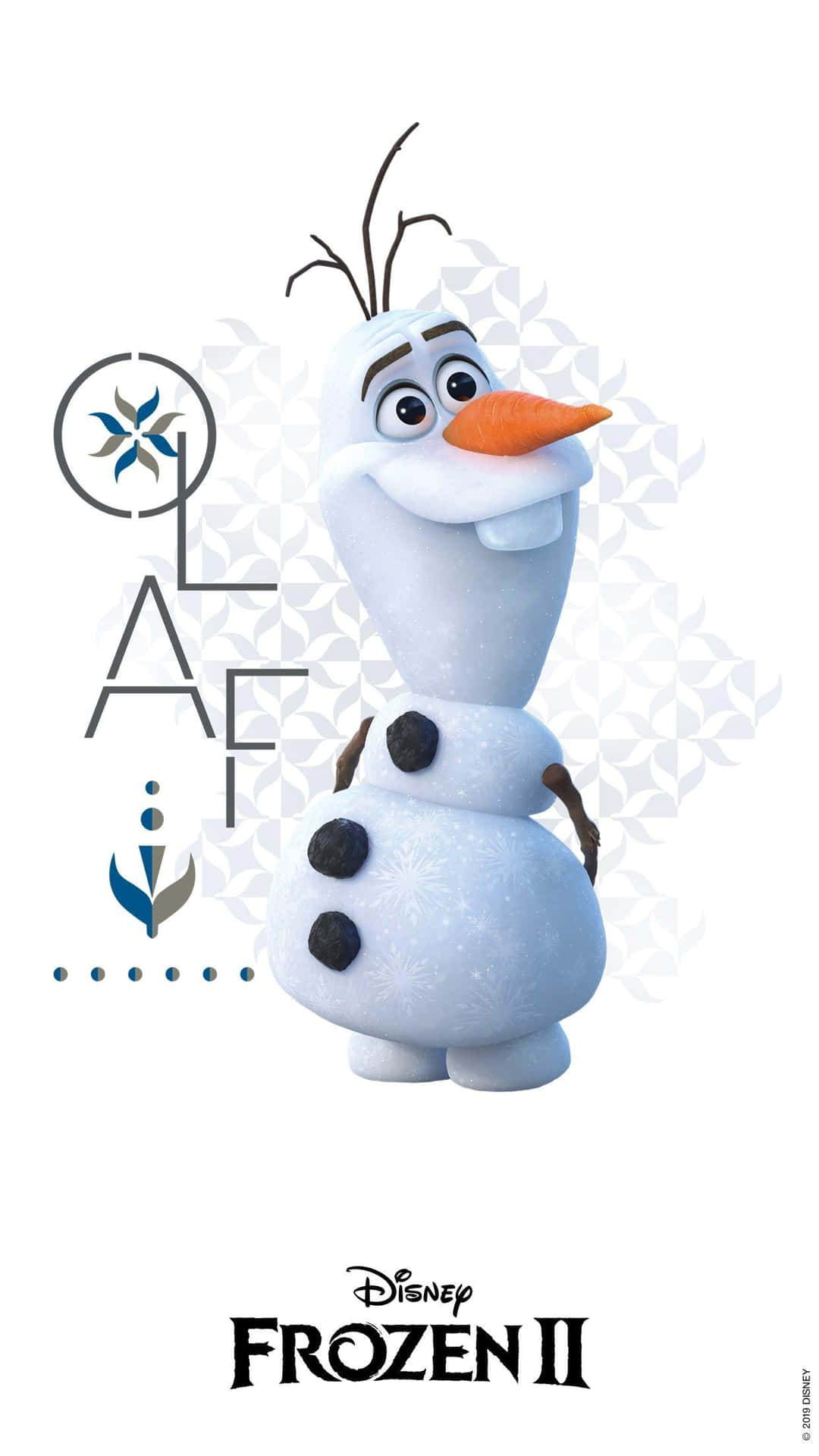 A Cute Olaf With His Signature Smile! Background