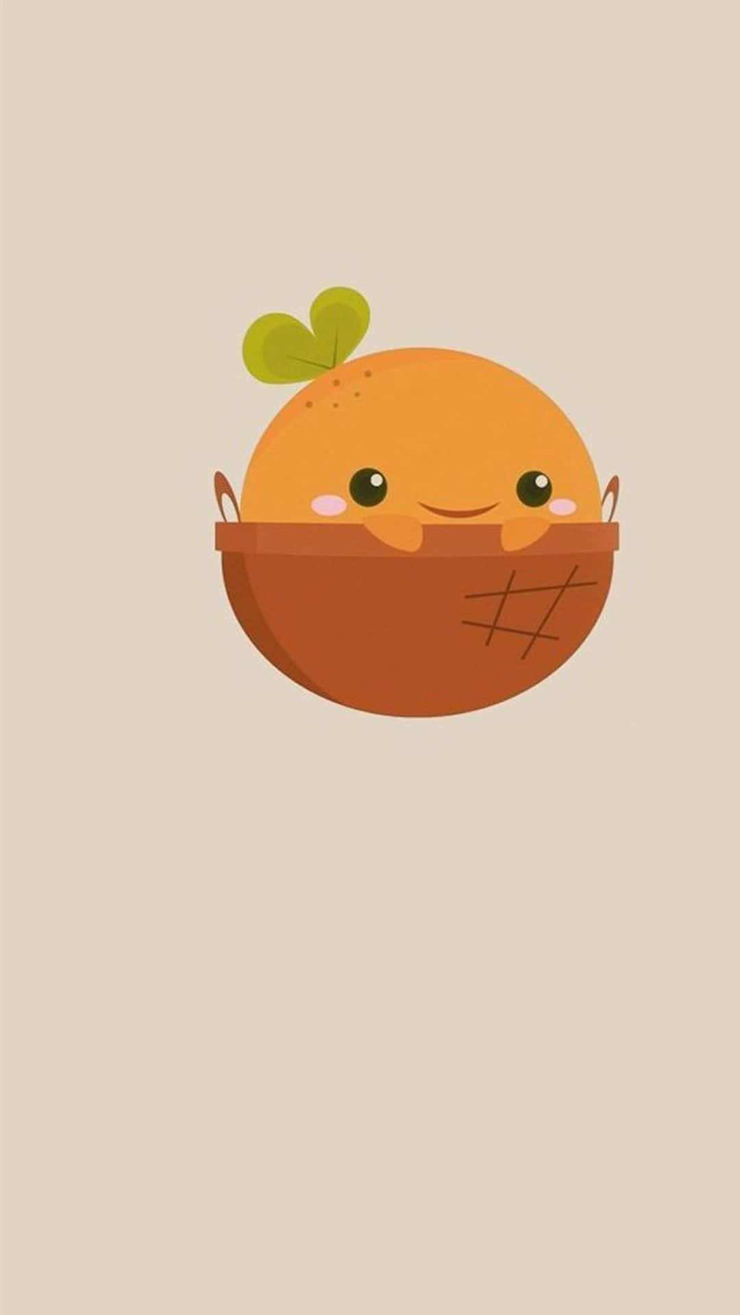 A Cute Orange Snack For The Perfect Mid-day Pick-me-up Background