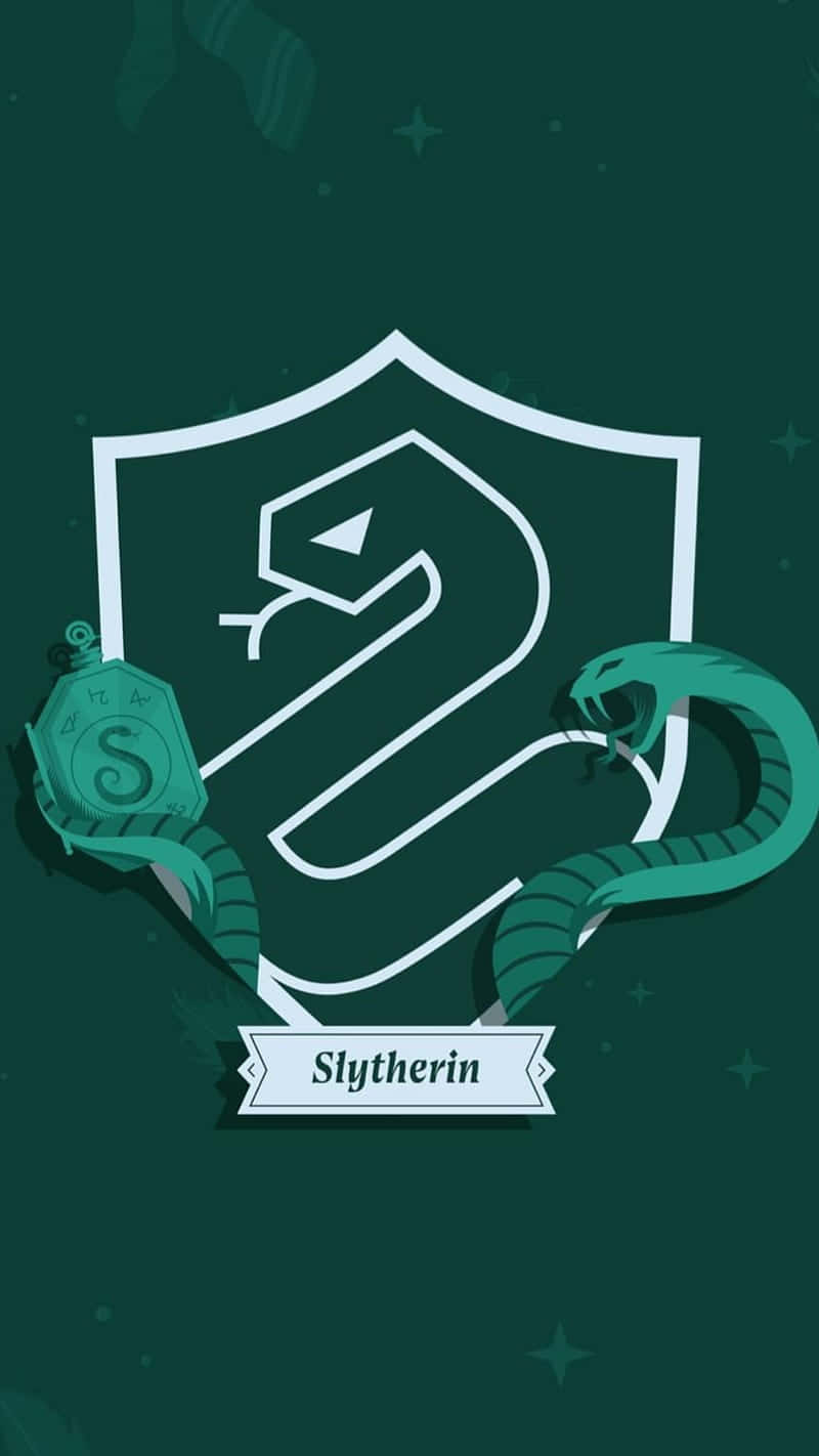 A Cute Slytherin Student Showing Off Their Hogwarts Pride!