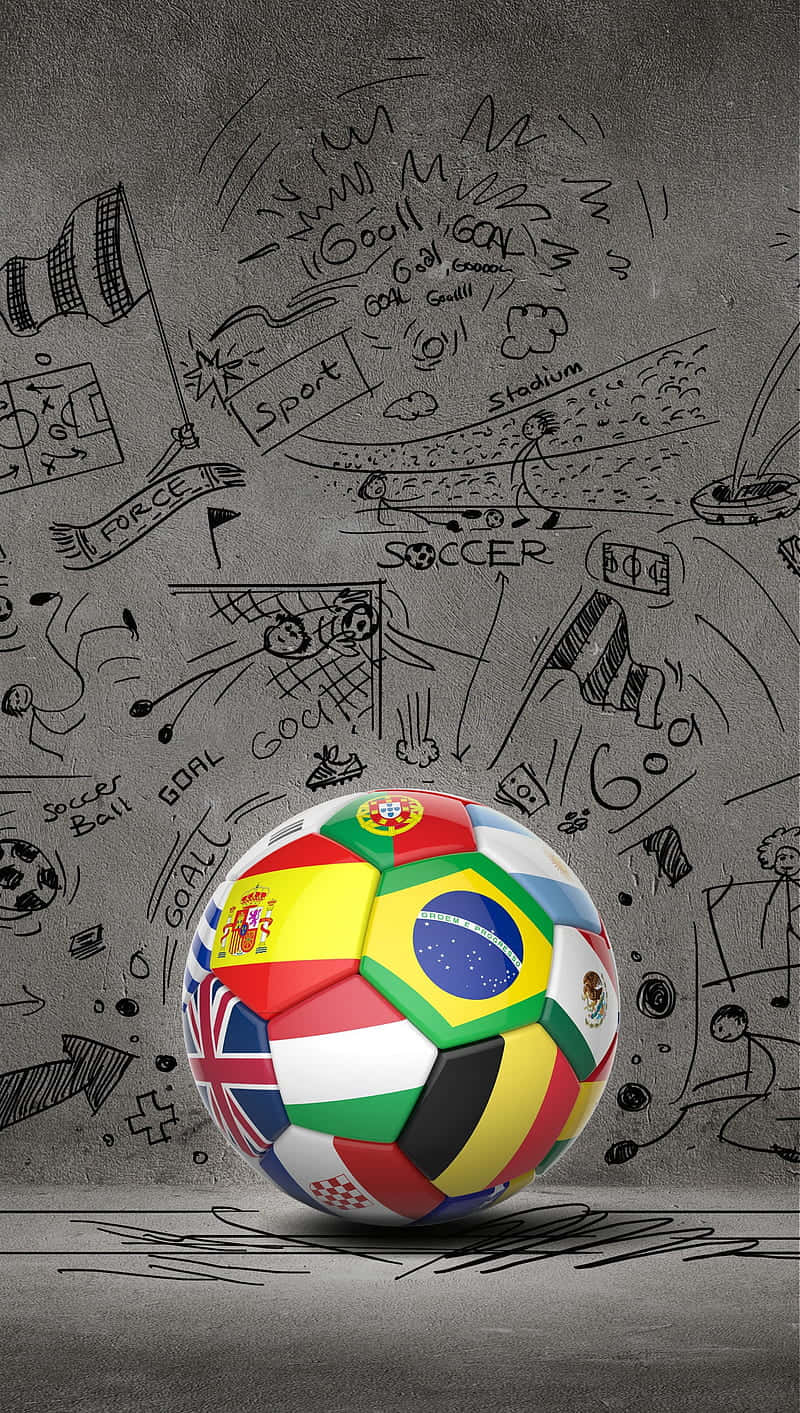 A Cute Soccer Ball Offers A Fun And Playful Way To Take Part In The Sport. Background