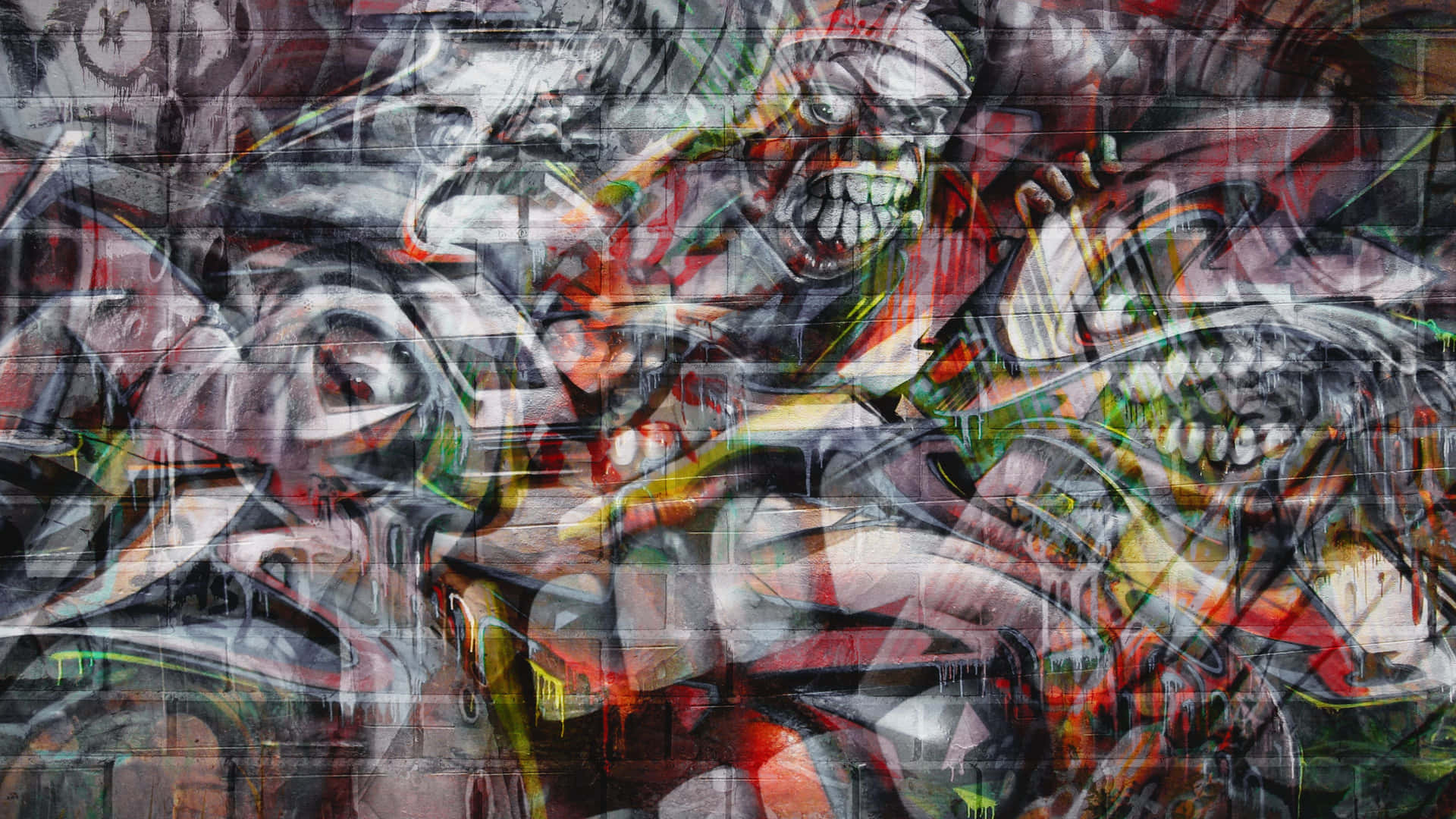 A Daring Splash Of Color In An Urban Landscape Background