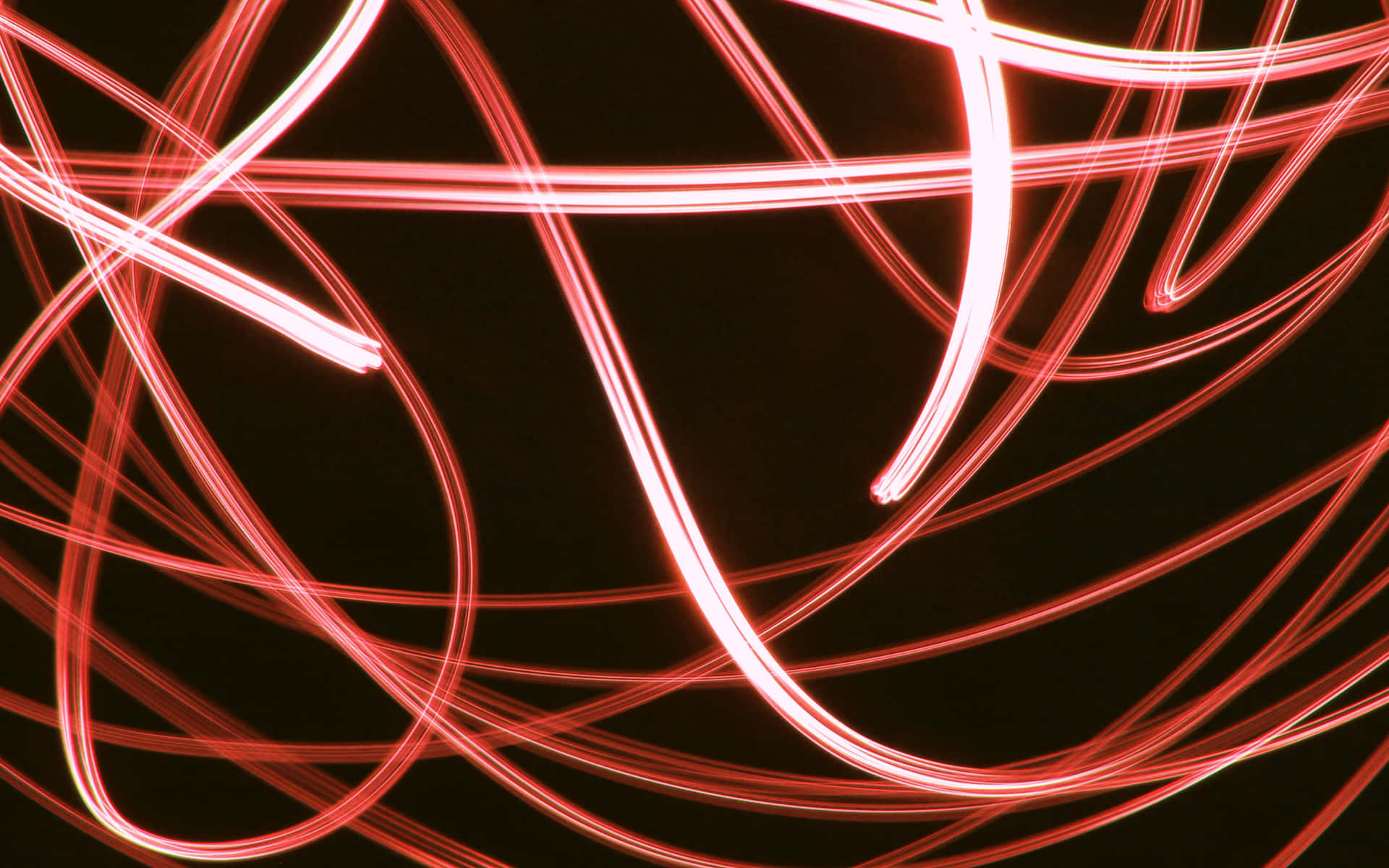 A Dark And Mysterious Landscape, Lit Up By Bright Neon Lights Background