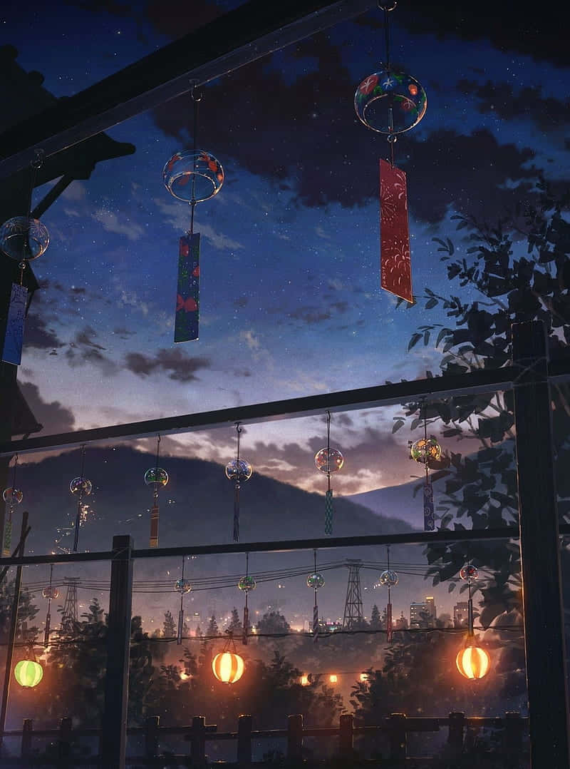 A Dark Anime Scenery For All The Aesthetic Lovers Background