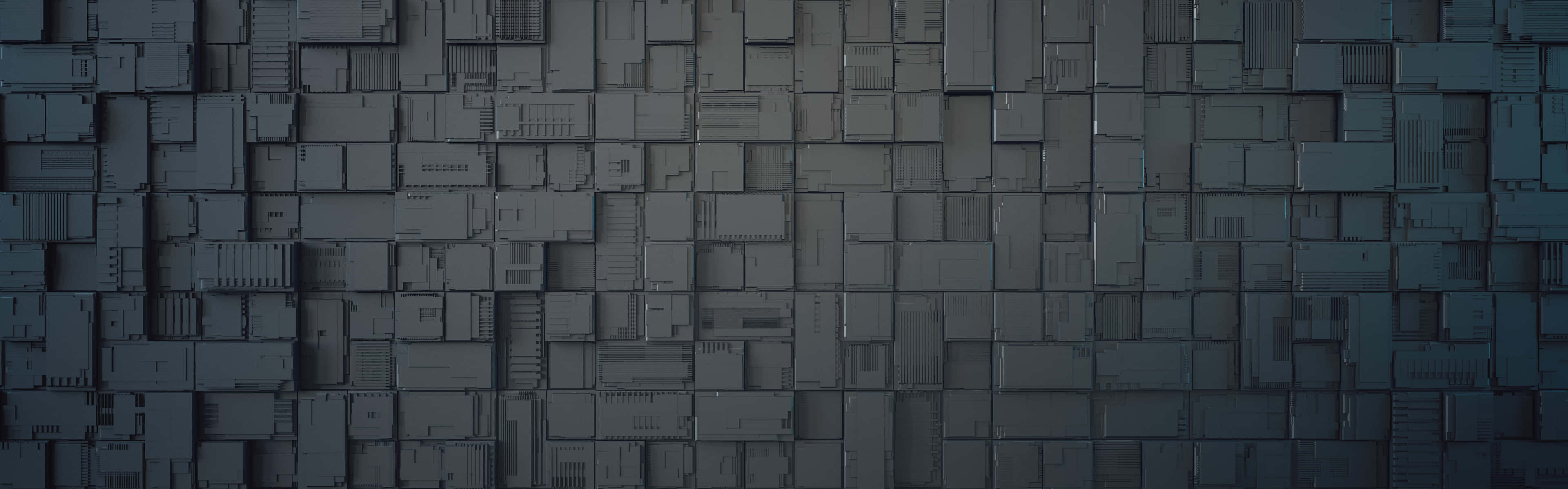 A Dark Background With Many Squares And Blocks Background