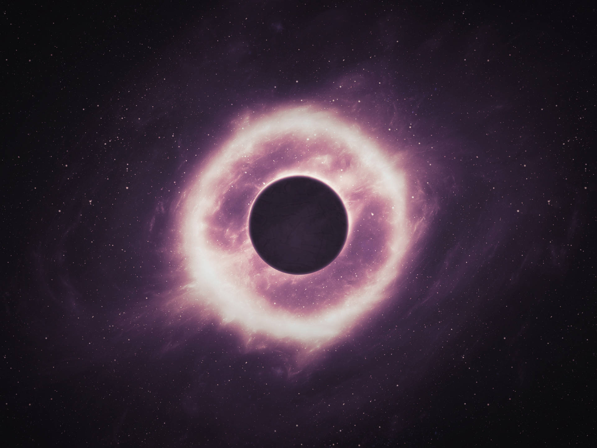 A Dark Pink Black Hole Background