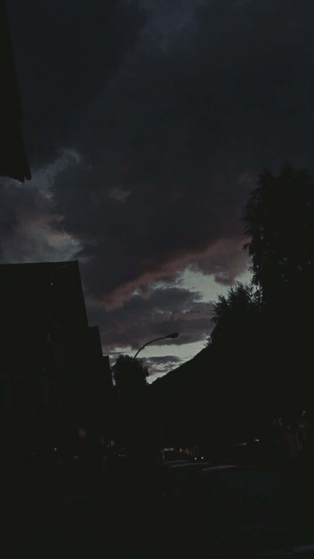 A Dark Sky With Clouds