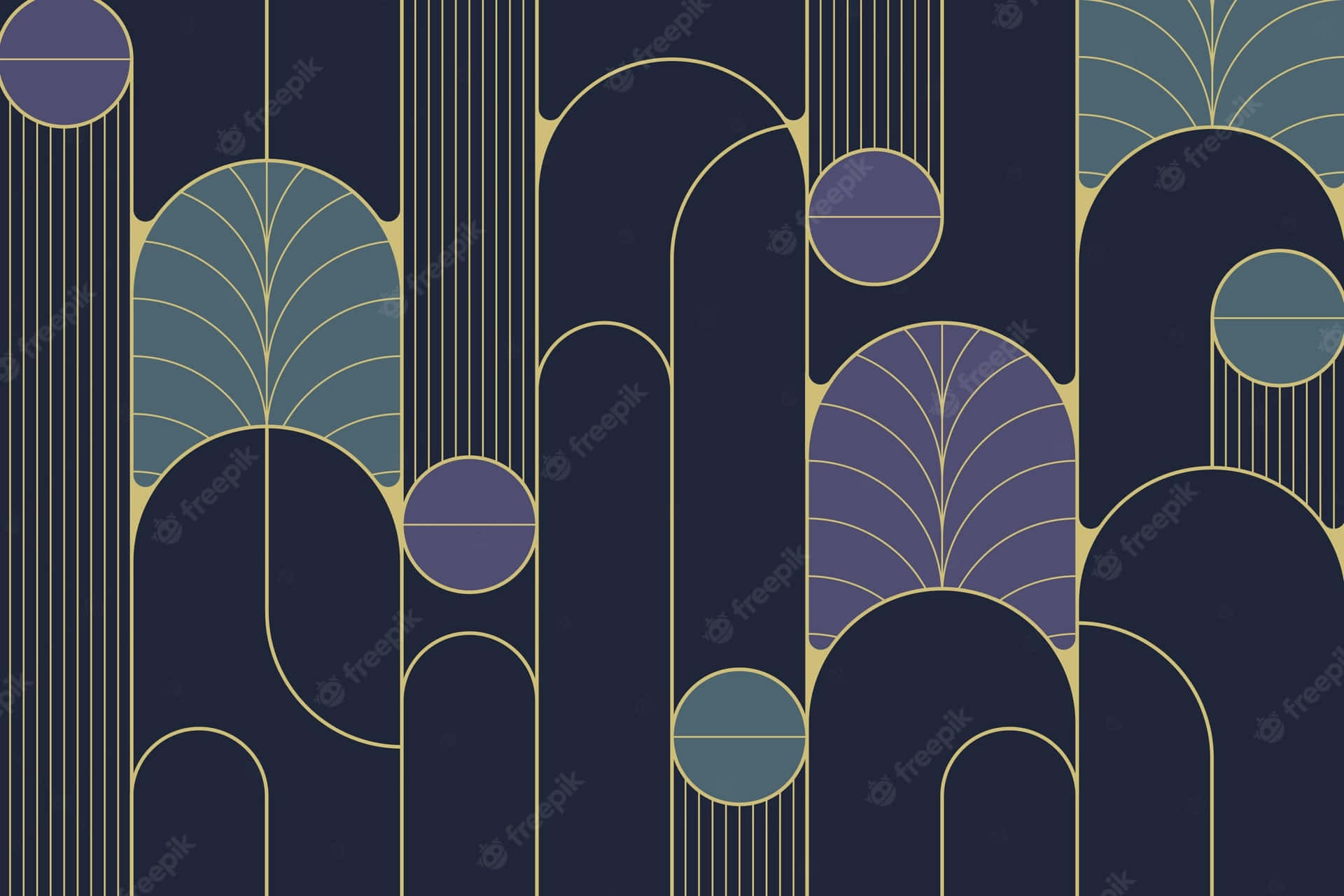 A Dazzling Art Nouveau Design Background