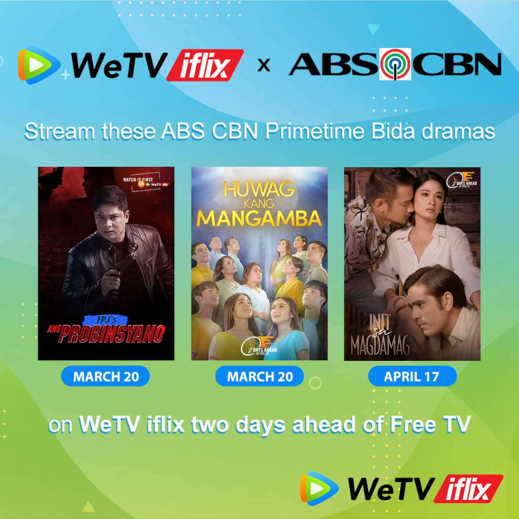 A Dazzling Display Of Abs-cbn Entertainment's Prominent Partnership With Wetv Iflix. Background