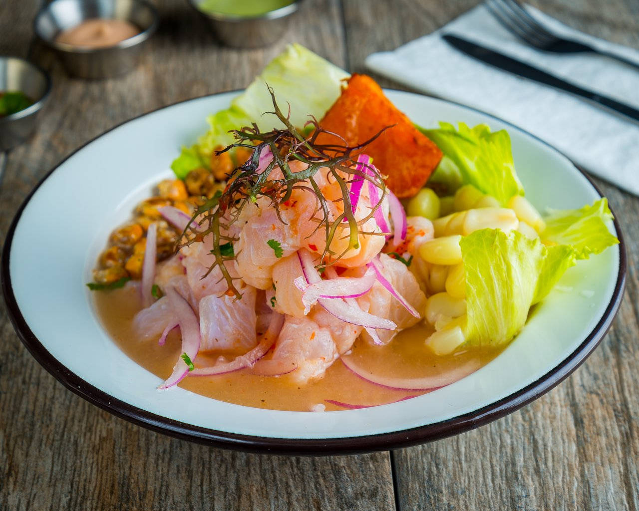 A Delectable Platter Of Fresh Ceviche