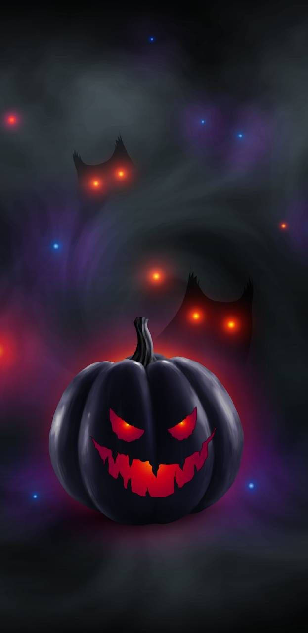 A Delicious Jack-o-lantern Made With A Fresh Halloween Pumpkin Background