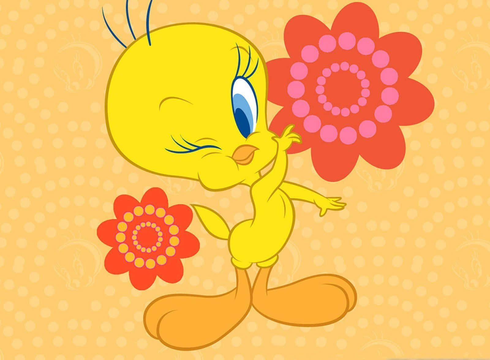 A Delightful Scene Of Tweety Bird Background