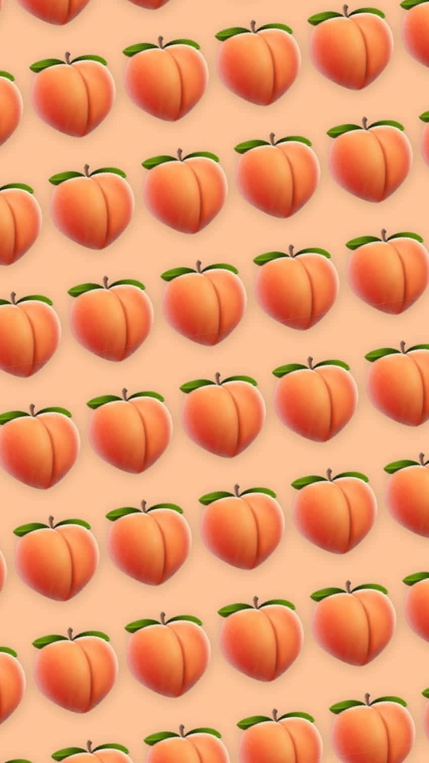 A Delightfully Juicy Cute Peach Background