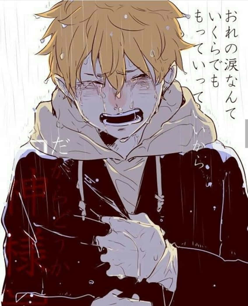 'a Depressed Anime Boy Pondering His Existence' Background