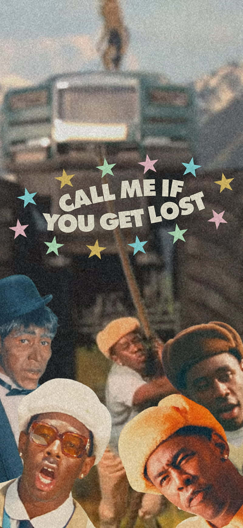 A Desktop Wallpaper Featuring The Rapper Tyler The Creator Background