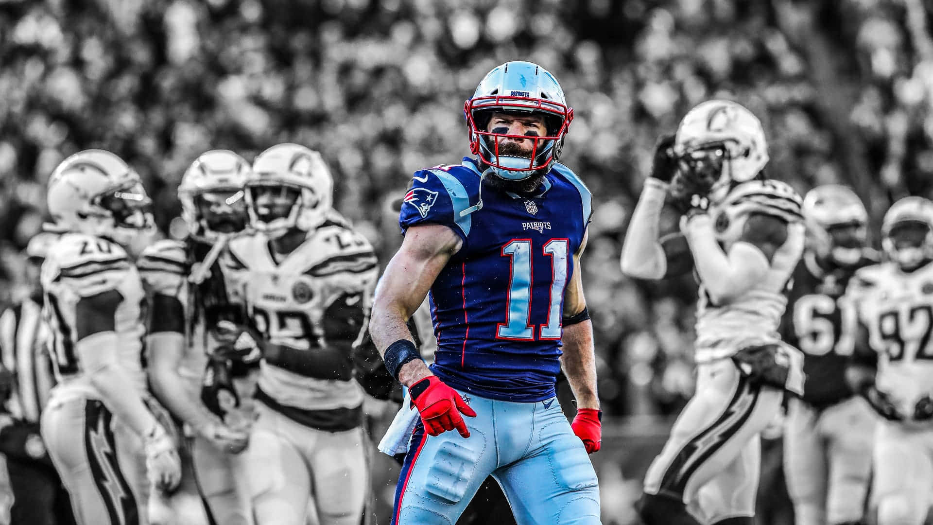A Desktop Wallpaper Of The New England Patriots Background