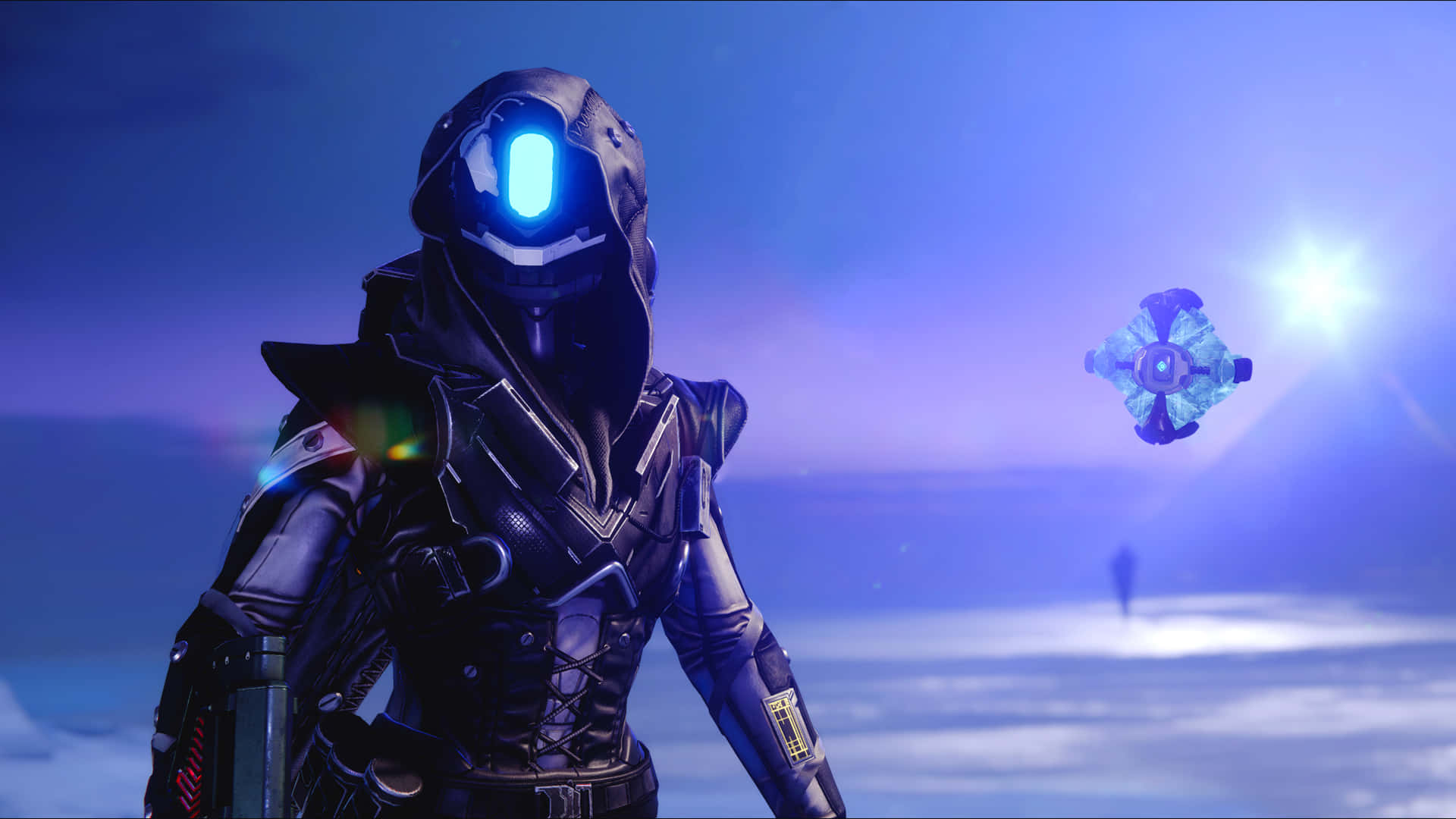 A Destiny 2 Hunter Ready For Battle. Background