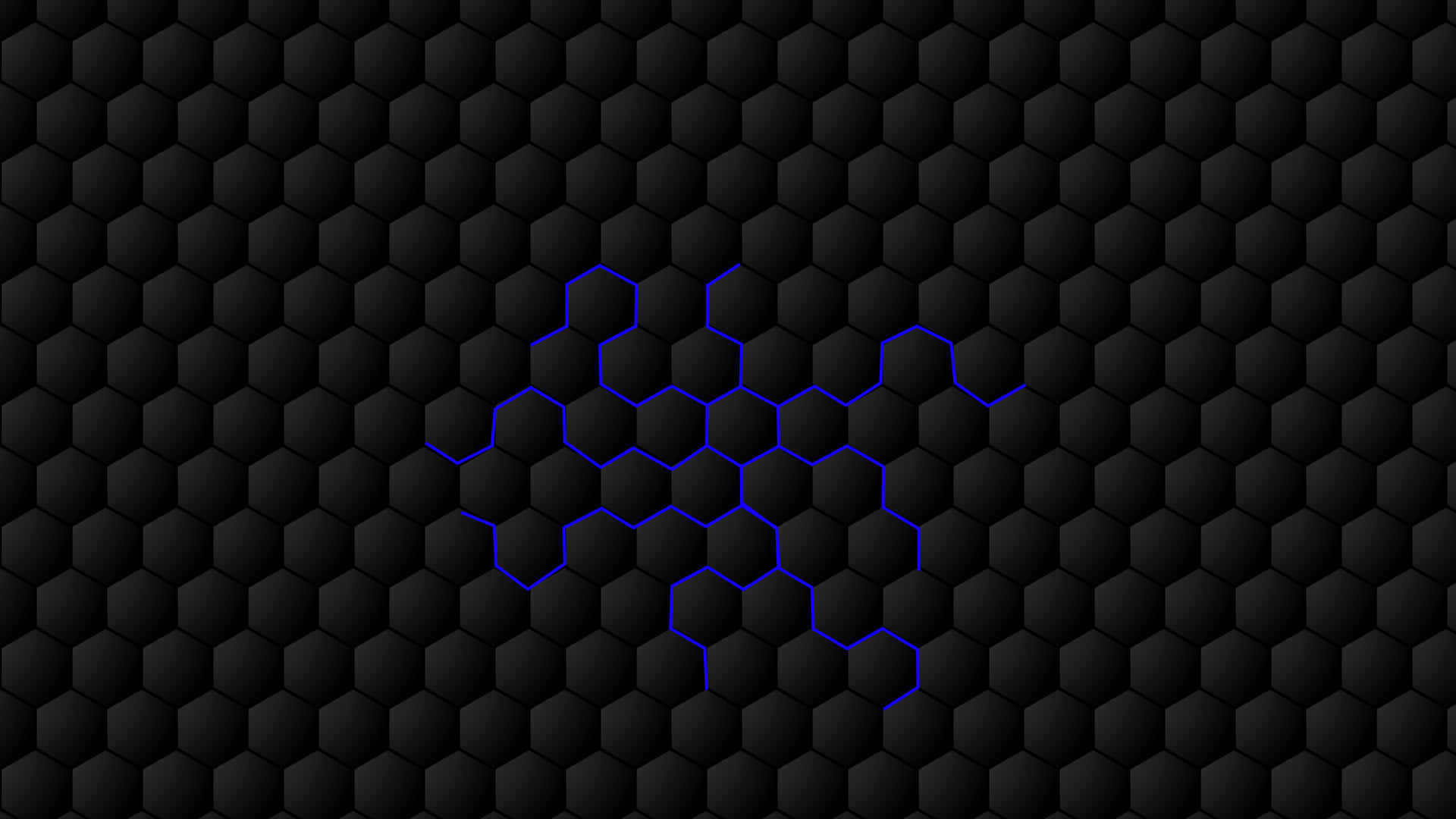 A Detailed Pattern Of Luminescent Hexagons Background