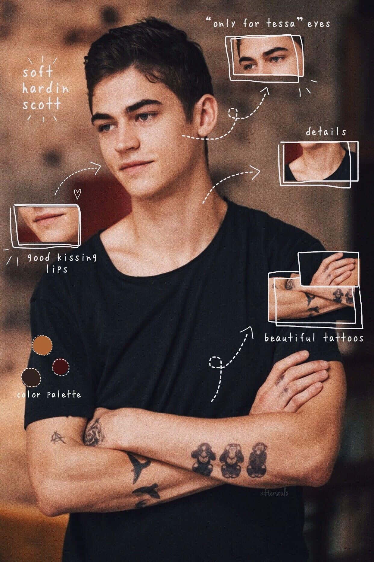 A Determined Hardin Scott In A Thoughtful Stance Background