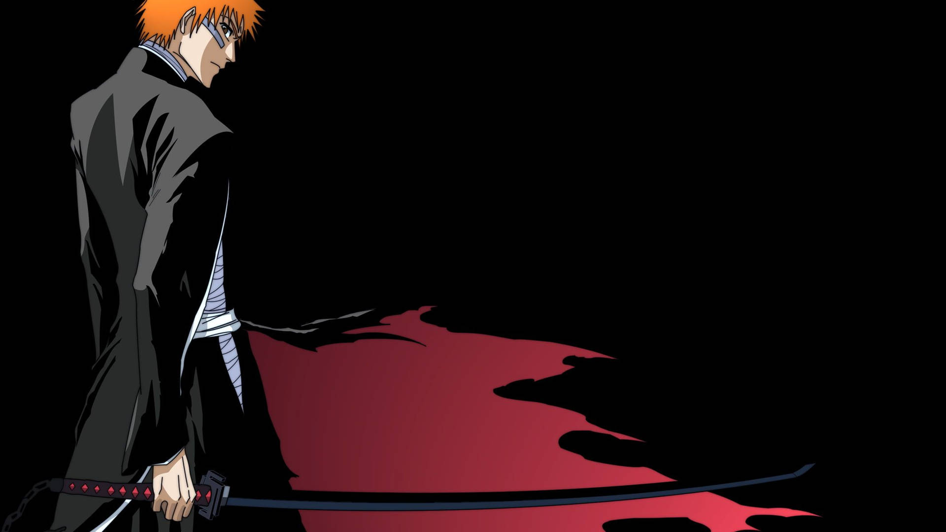 A Determined Ichigo Kurosaki From The Anime And Manga Series, Bleach Background