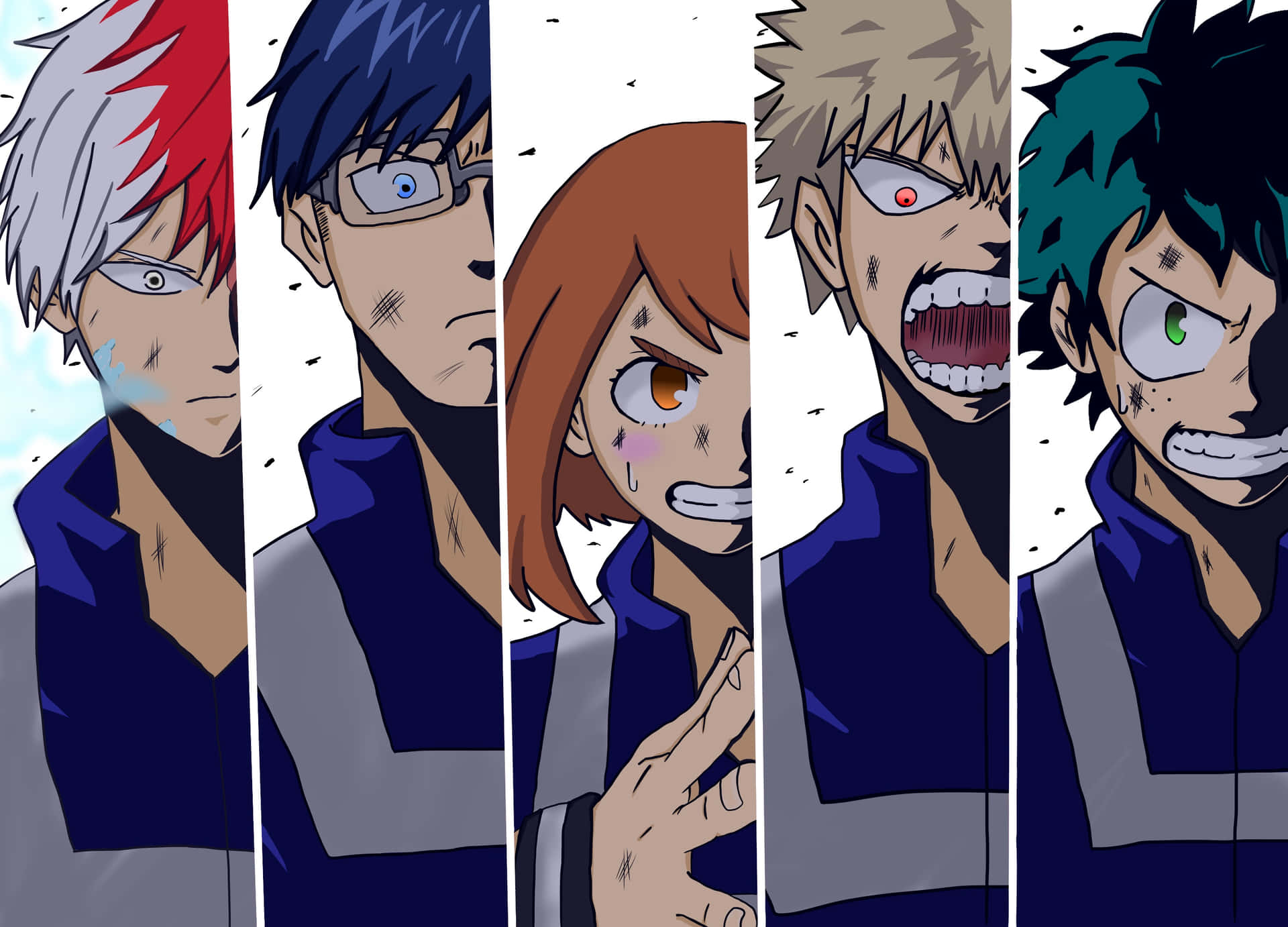 A Determined Tenya Iida Ready To Tackle Every Obstacle Background