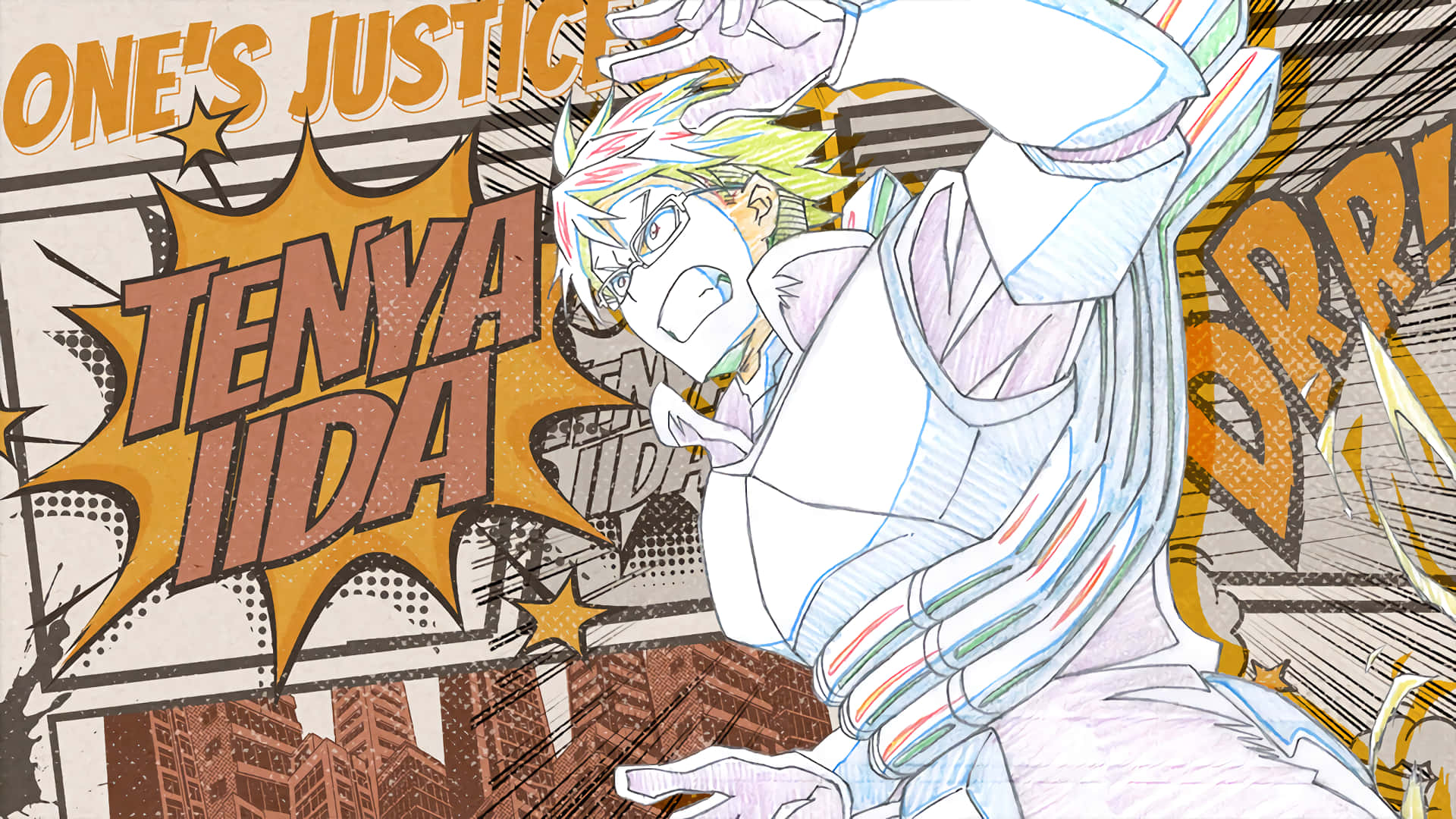 A Determined Warrior - Tenya Iida Background
